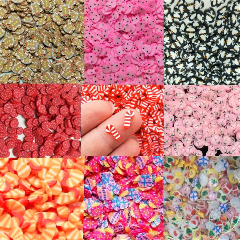 Nail Art For Men - 20g Polymer Soft Clay Christmas Cookie