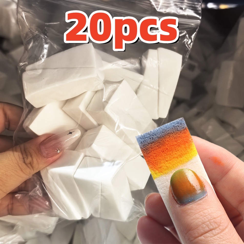Nail Art Pinterest - 20/50Pcs White Soft Sponge Nail Sponges