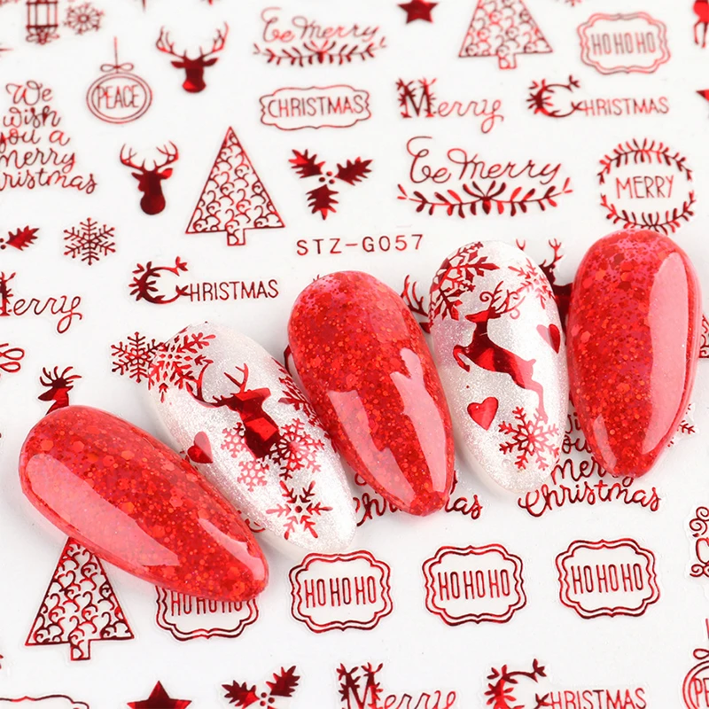 Christmas Nails Accesories Red - Nail Art Xmas Tree review and price