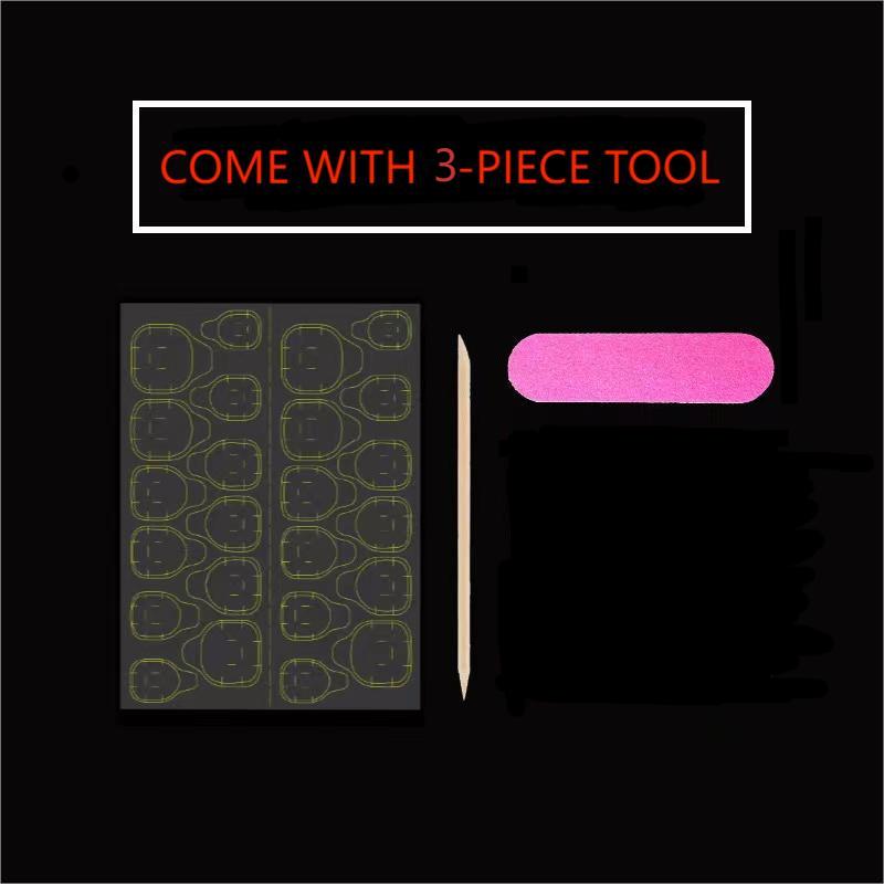 10Pcs Blue Cat Eye French Shor - Nail Art Aesthetic review and price