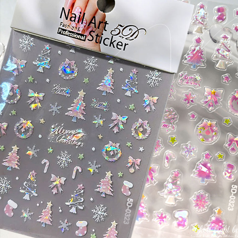 1pcs Aurora Pink Christmas Tre - Nail Art Xmas Tree review and price