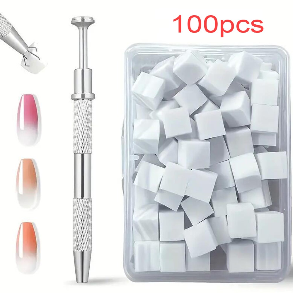 50/100Pcs White Mini Nail Spon - Nail Art Pinterest review and price