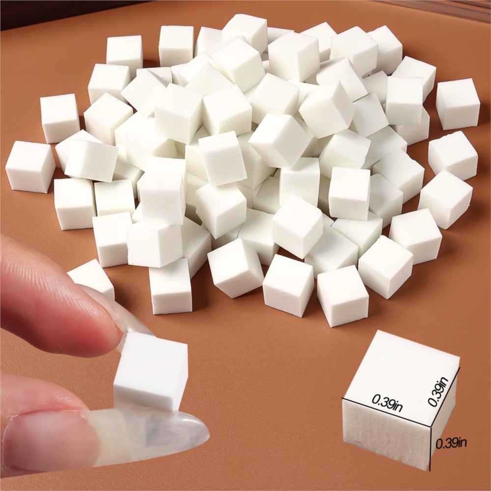 50/100Pcs White Mini Nail Spon - Nail Art Pinterest review and price
