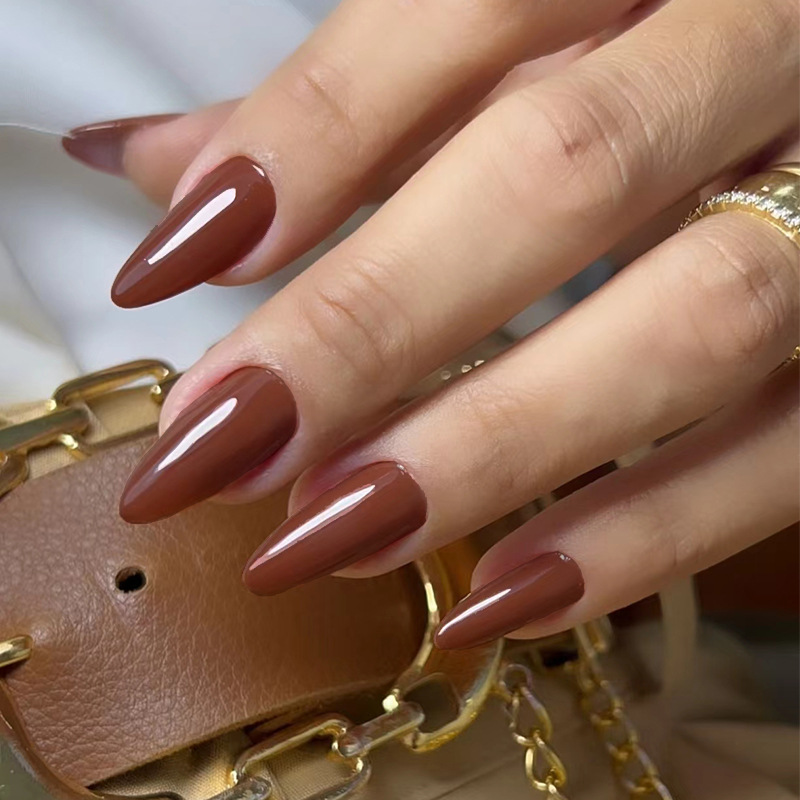24pcs Solid Color False Nails  - Nail Art Simple review and price