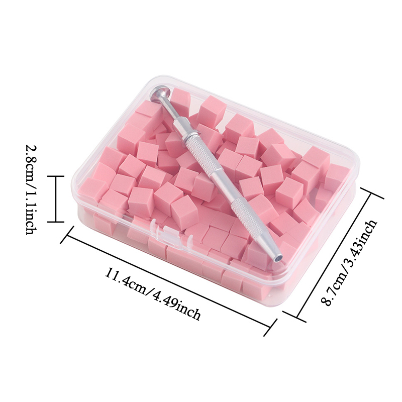 50/100Pcs Square Nail Art Spon - Nail Art Pinterest review and price