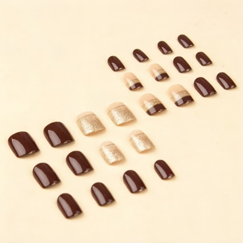 Short Square fake nails for wo - Nail Art Aesthetic review and price