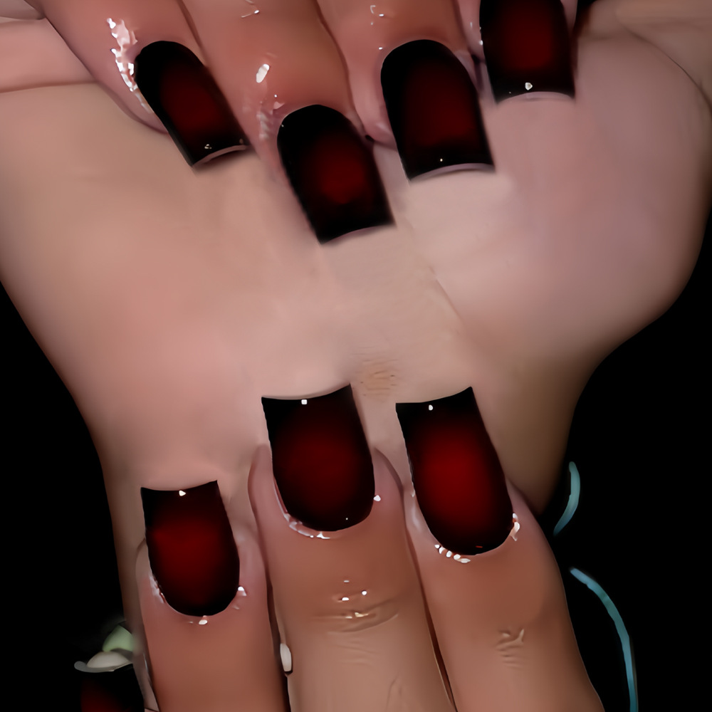 Short Square fake nails for wo - Press On Nail Set review and price