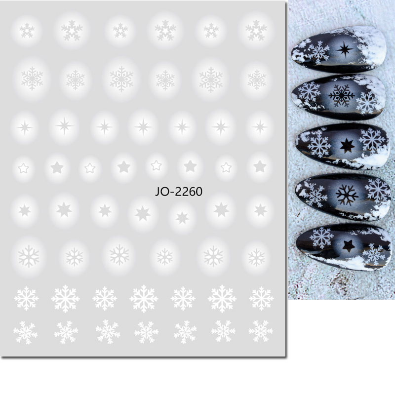 Nail Art 3d Decals White Hollo - Nail Art Xmas Tree review and price