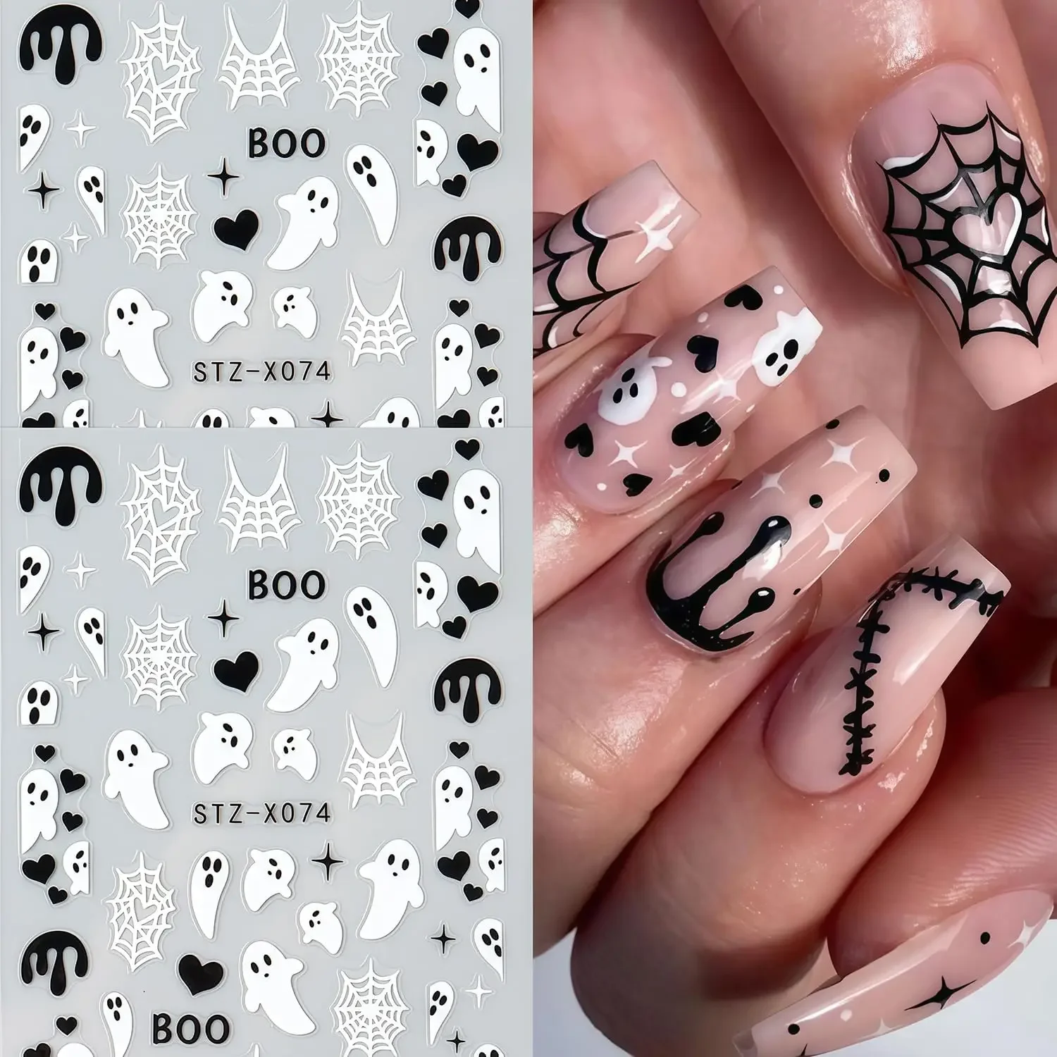 3D Self-Adhesive Halloween Nai - Nail Art For Men review and price