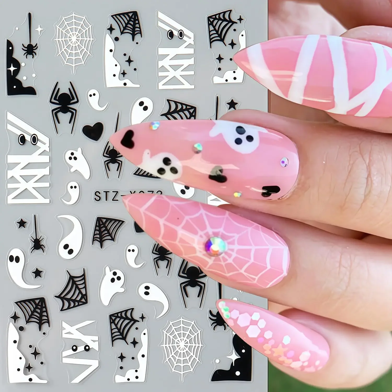 3D Self-Adhesive Halloween Nai - Nail Art For Men review and price