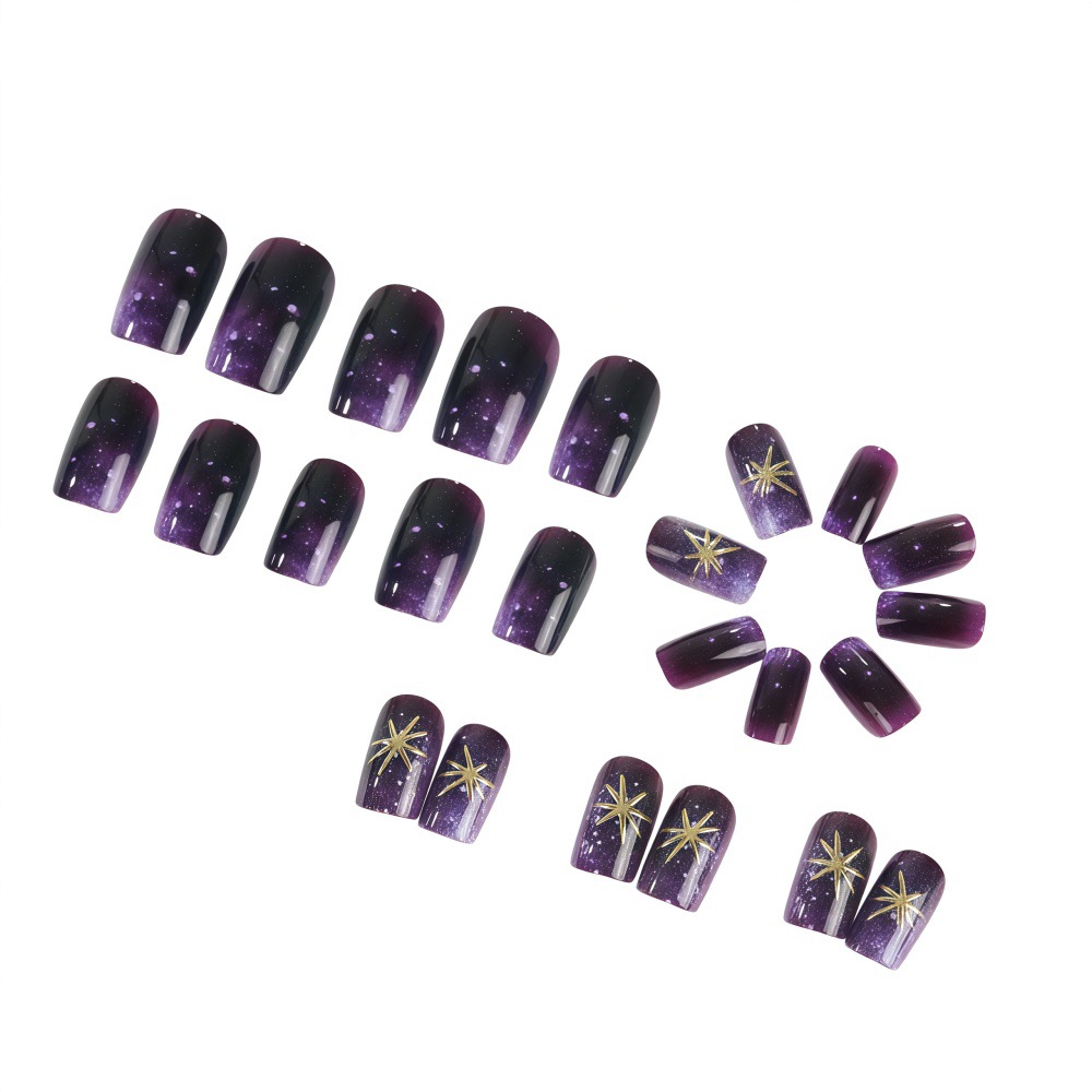 Short Medium fake nails gradie - Press On Nail Set review and price