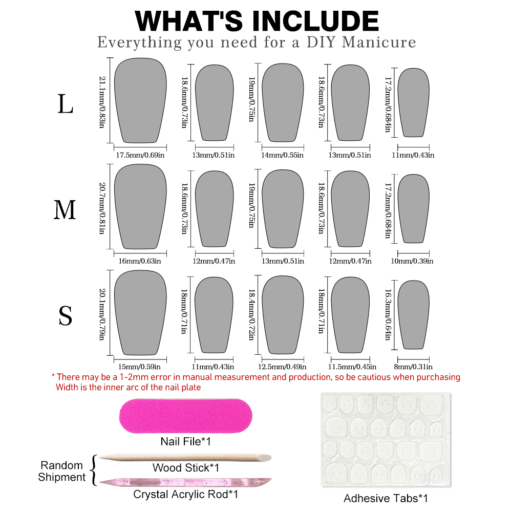 10pcs/set Blush Pink Gradient  - Nail Art Simple review and price