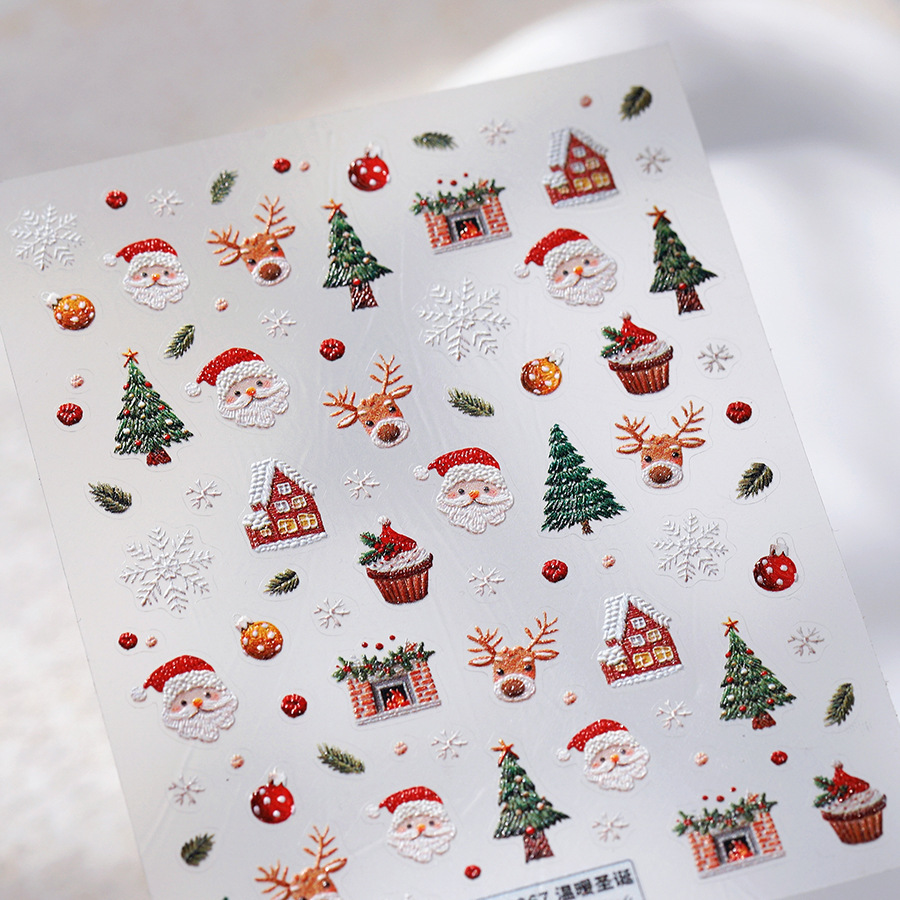 Cute Christmas Bear & Gingerbr - Nail Art Xmas Tree review and price