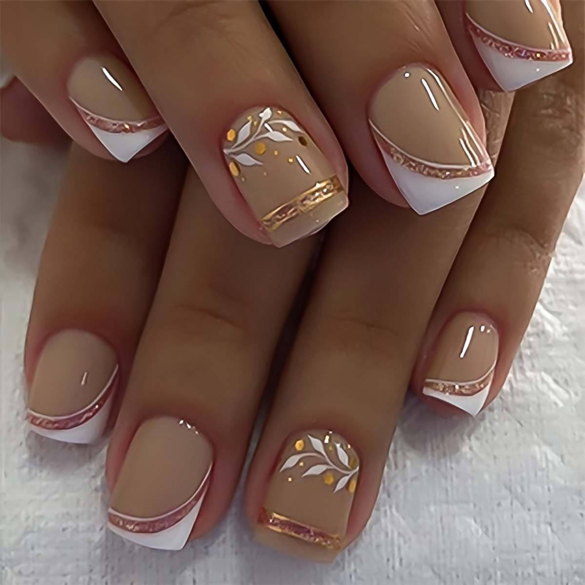 Short Medium fake nails for wo - Nail Art Aesthetic review and price
