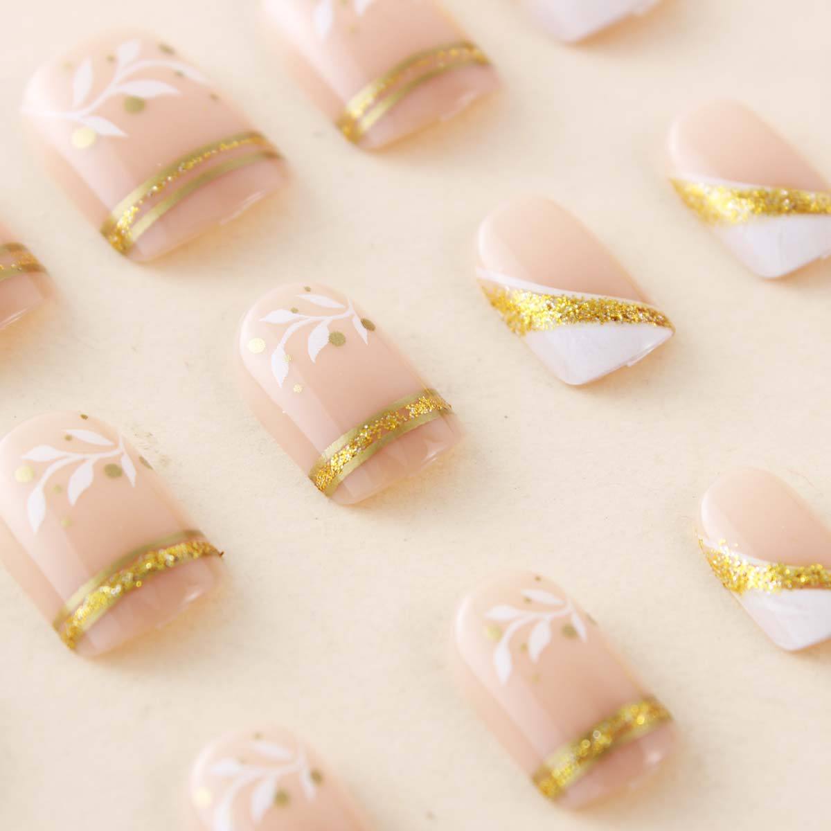 Short Medium fake nails for wo - Nail Art Aesthetic review and price