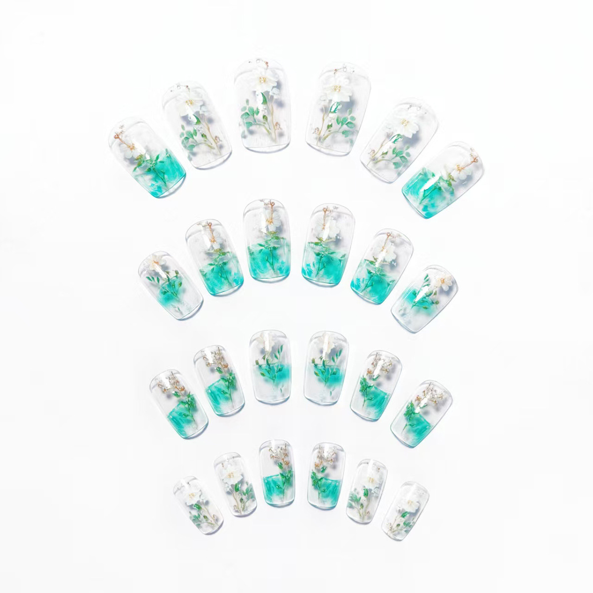 Medium fake nails for women gi - Nail Art Aesthetic review and price