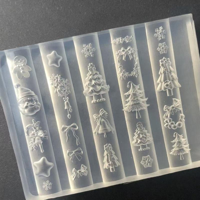 3D Silicone Nail Mold Snowman  - Nail Art For Men review and price