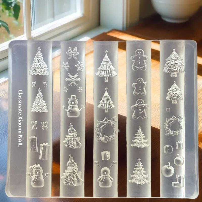 3D Silicone Nail Mold Snowman  - Nail Art For Men review and price