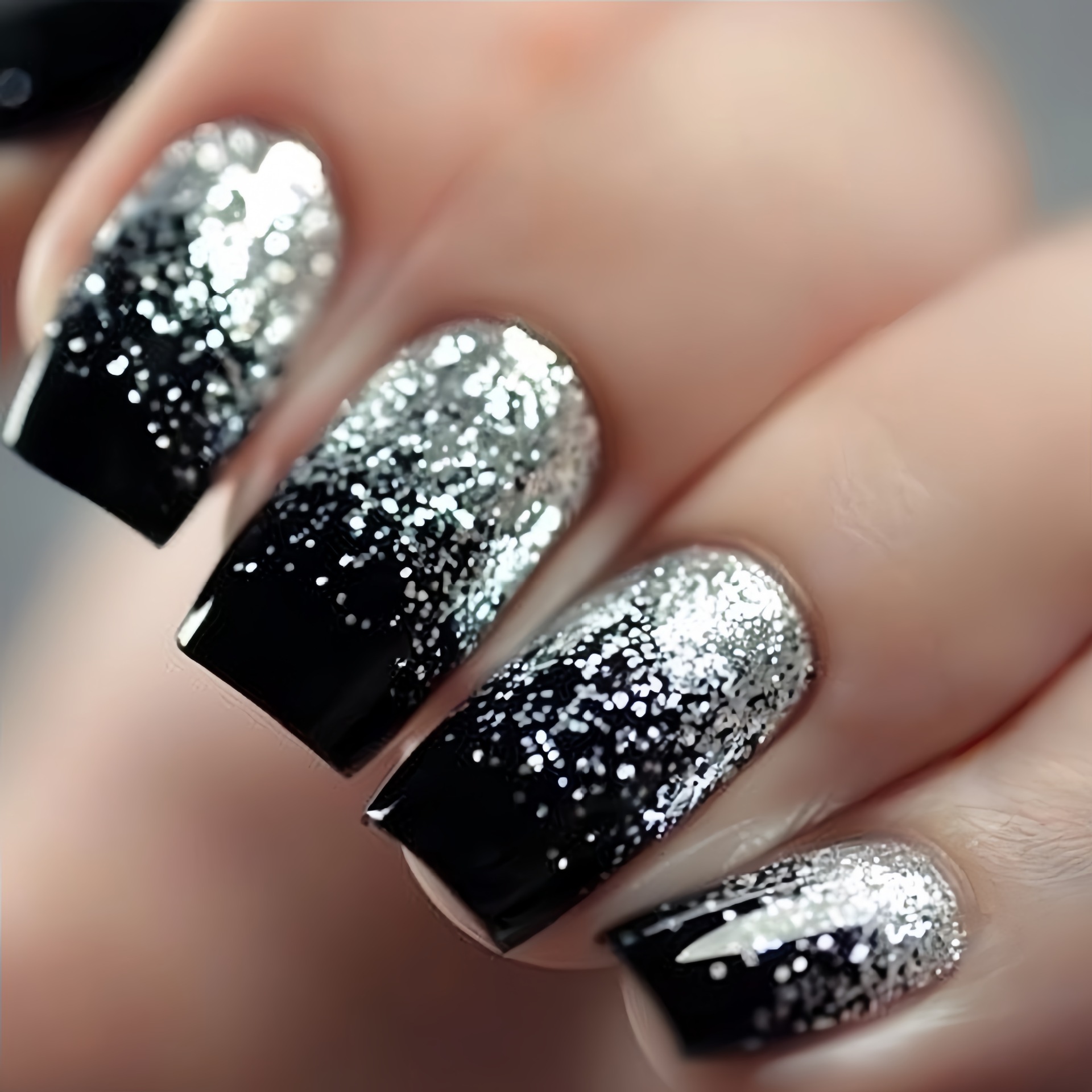 Short Medium fake nails Gradie - Nail Art Aesthetic review and price