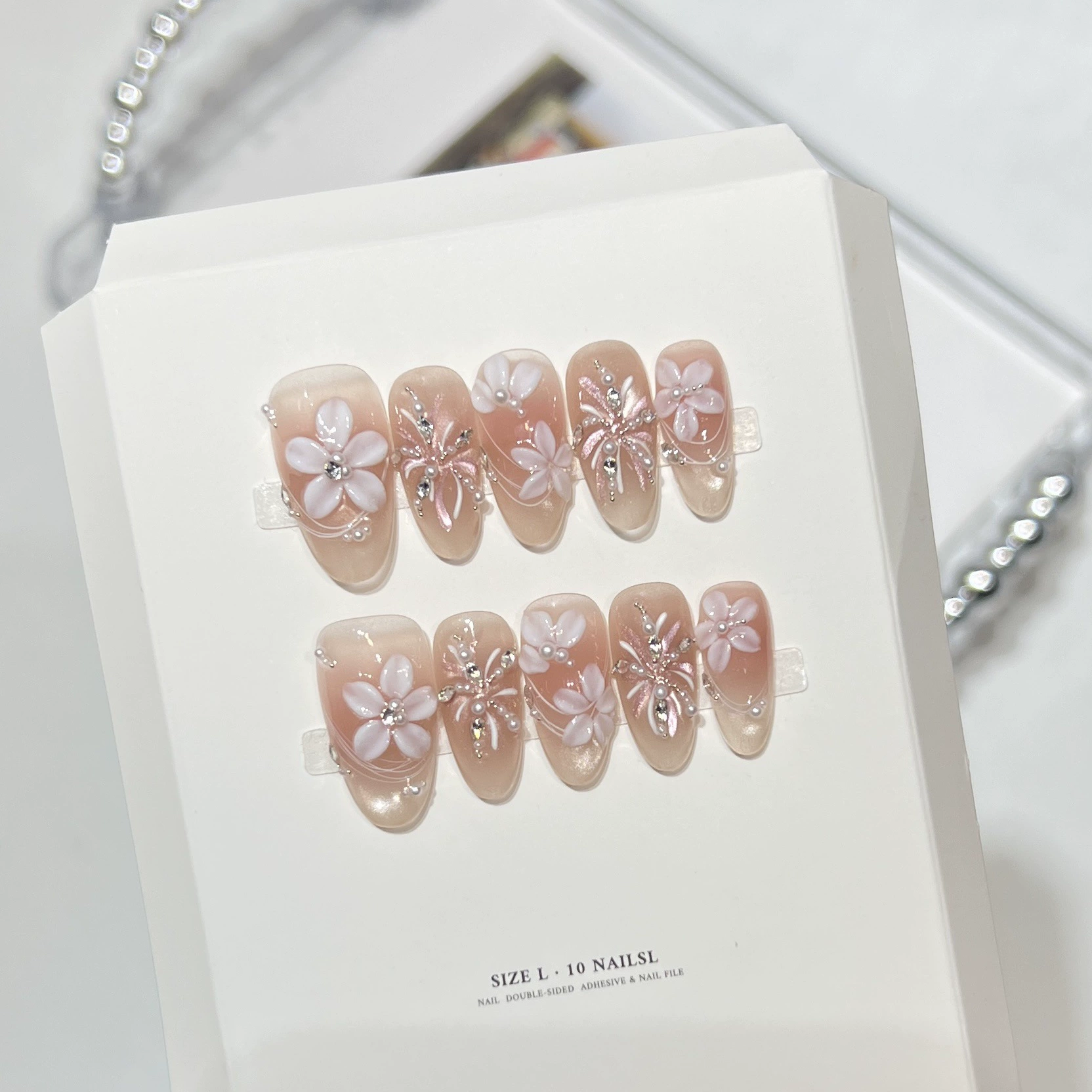 10Pcs Milky Nude Gentle Handma - Nail Art Aesthetic review and price