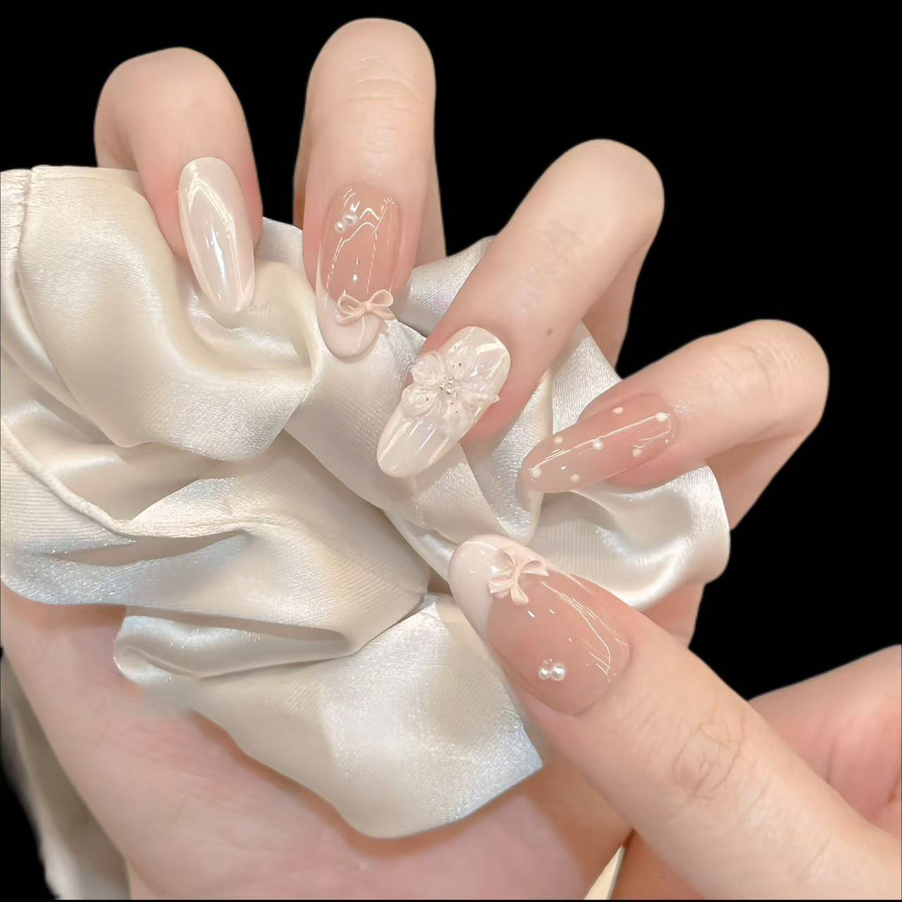 10Pcs Milky Nude Gentle Handma - Nail Art Aesthetic review and price