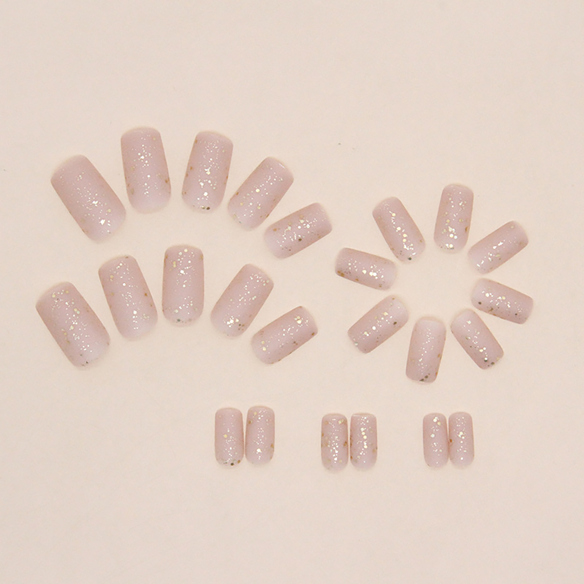 24 pieces of medium square fro - Nail Art Aesthetic review and price