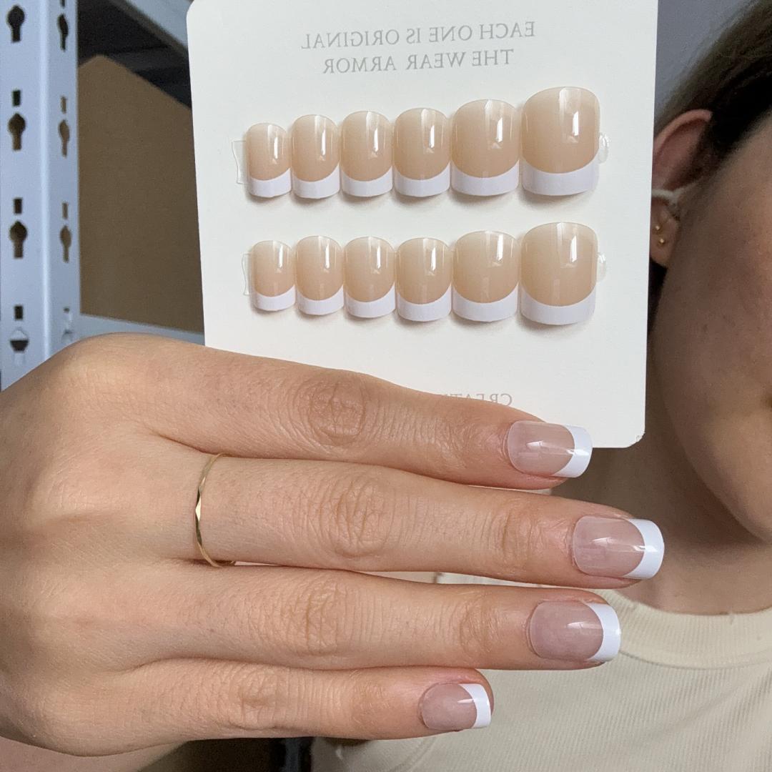24pcs/box Leopard Print French - Nail Art Simple review and price